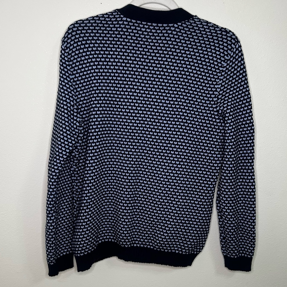 Madison grey blue patterned sweatshirt with button detail - Picture 5 of 5